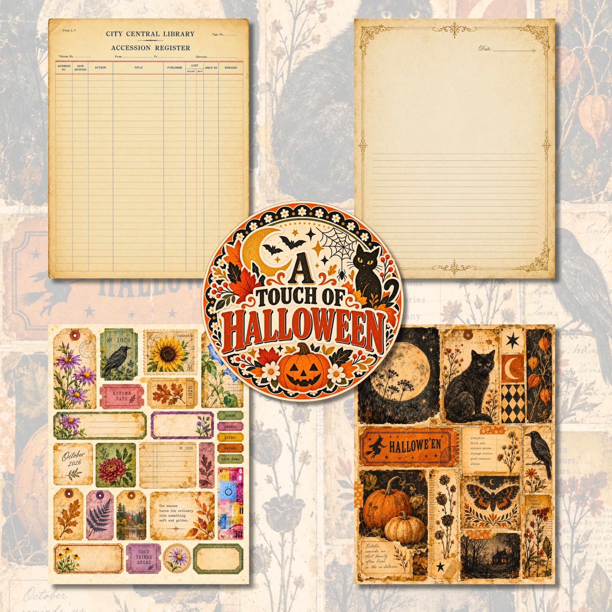 October Digital Companion — Halloween & Ephemera